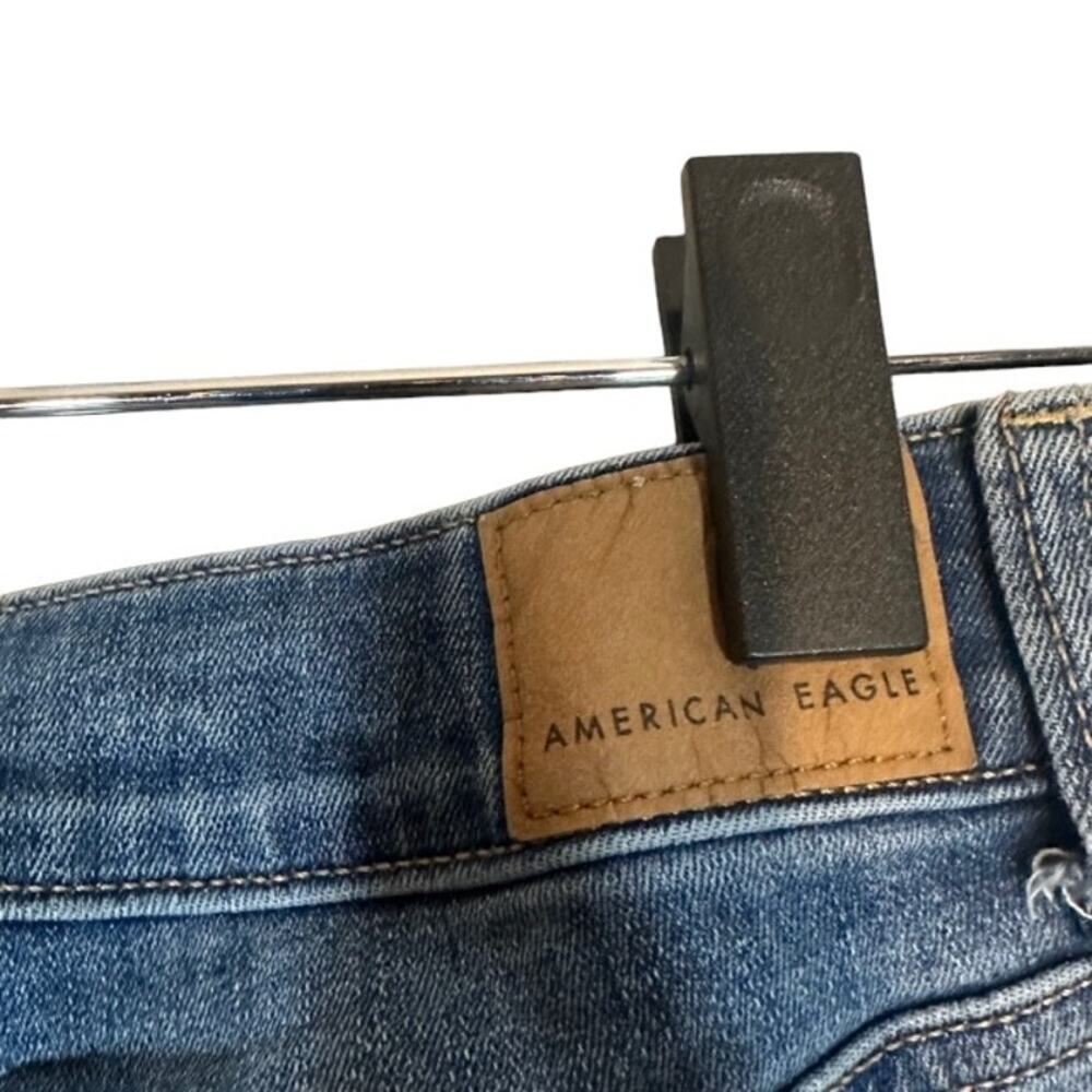 American Eagle Blue Cuffed Trim Basic Casual Deni… - image 8